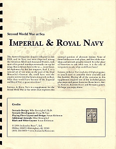 Second World War at Sea: Imperial and Royal Navy