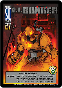 
                            Изображение
                                                                промо
                                                                «Sentinels of the Multiverse: G.I. Bunker Promo Card»
                        