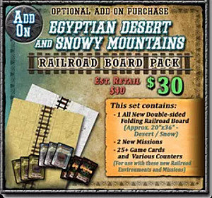 Shadows of Brimstone: Egyptian Desert and Snowy Mountains Railroad Board Pack