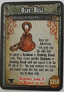 Shadows of Brimstone: Mine Artifact – Olde Bell Promo Card
