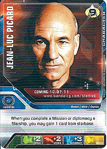 
                            Изображение
                                                                дополнения
                                                                «Star Trek Deck Building Game: The Next Generation – Release Date Ad Card – Jean-Luc Picard»
                        