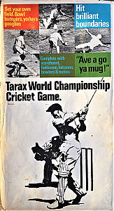 Tarax World Champion Cricket Game