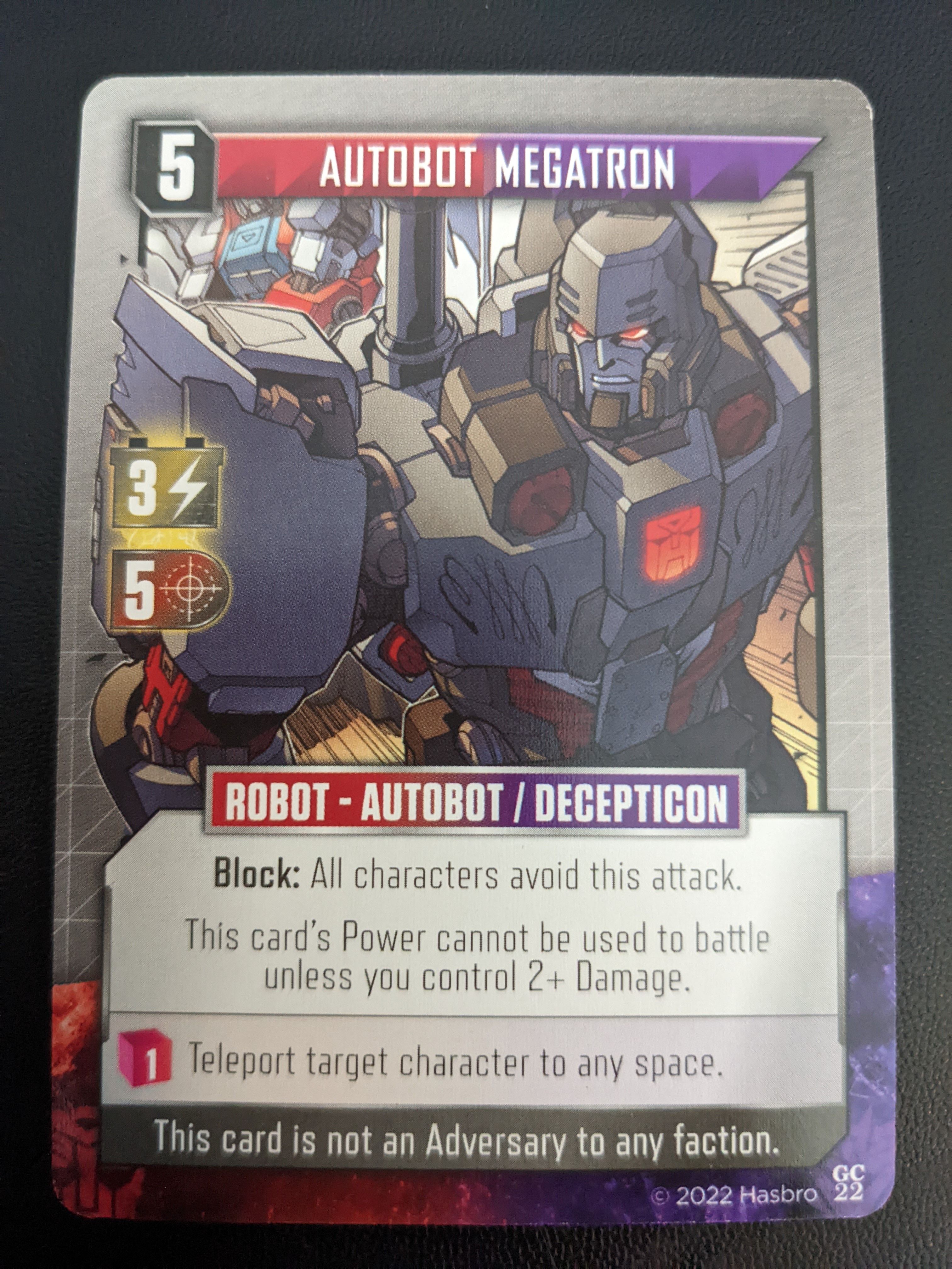 Transformers Deck-Building Game: Autobot Megatron»