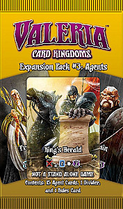 
                            Изображение
                                                                дополнения
                                                                «Valeria: Card Kingdoms – Expansion Pack #03: Agents»
                        