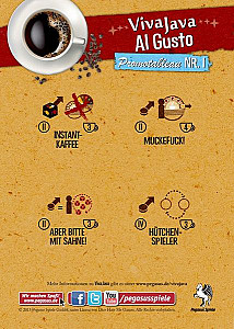 VivaJava: The Coffee Game: The Dice Game: Al Gusto – Promotableau NR. 1