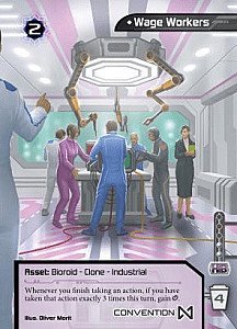 Wage Workers PAX UNPLUGGED 2023 Promo Card (fan expansion for Android: Netrunner)