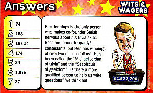 Wits & Wagers: Ken Jennings Personality Card Promo