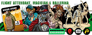 Daily Zombie Spawn Set Flight Attendant, Magician & Ballerina
