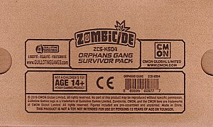 
                            Изображение
                                                                дополнения
                                                                «Zombicide: Invader – Orphans Gang Survivor Pack»
                        