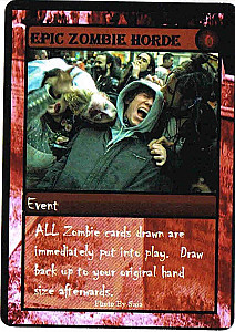 
                            Изображение
                                                                промо
                                                                «ZOMBIE APOCALYPSE: Epic Zombie Horde Promo Card»
                        