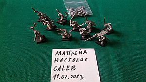 Набор миниатюр Скейвенов из Вархаммера. Warhammer. Mordheim