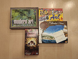 Набор из Modern Art, Modern Art Card Game, Mundus Novus и Rockband Manager