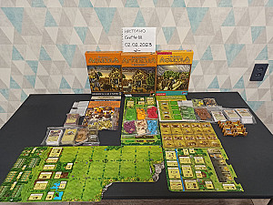 Agricola (рус.) + Farmers of the Moor (eng.) + Expansion for 5-6 players (eng.)